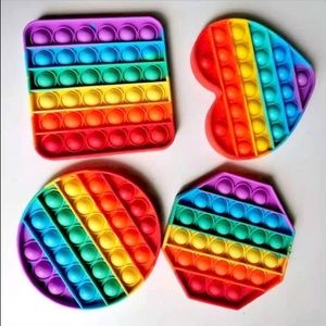 Rainbow pop it set ( Shipping is not available)